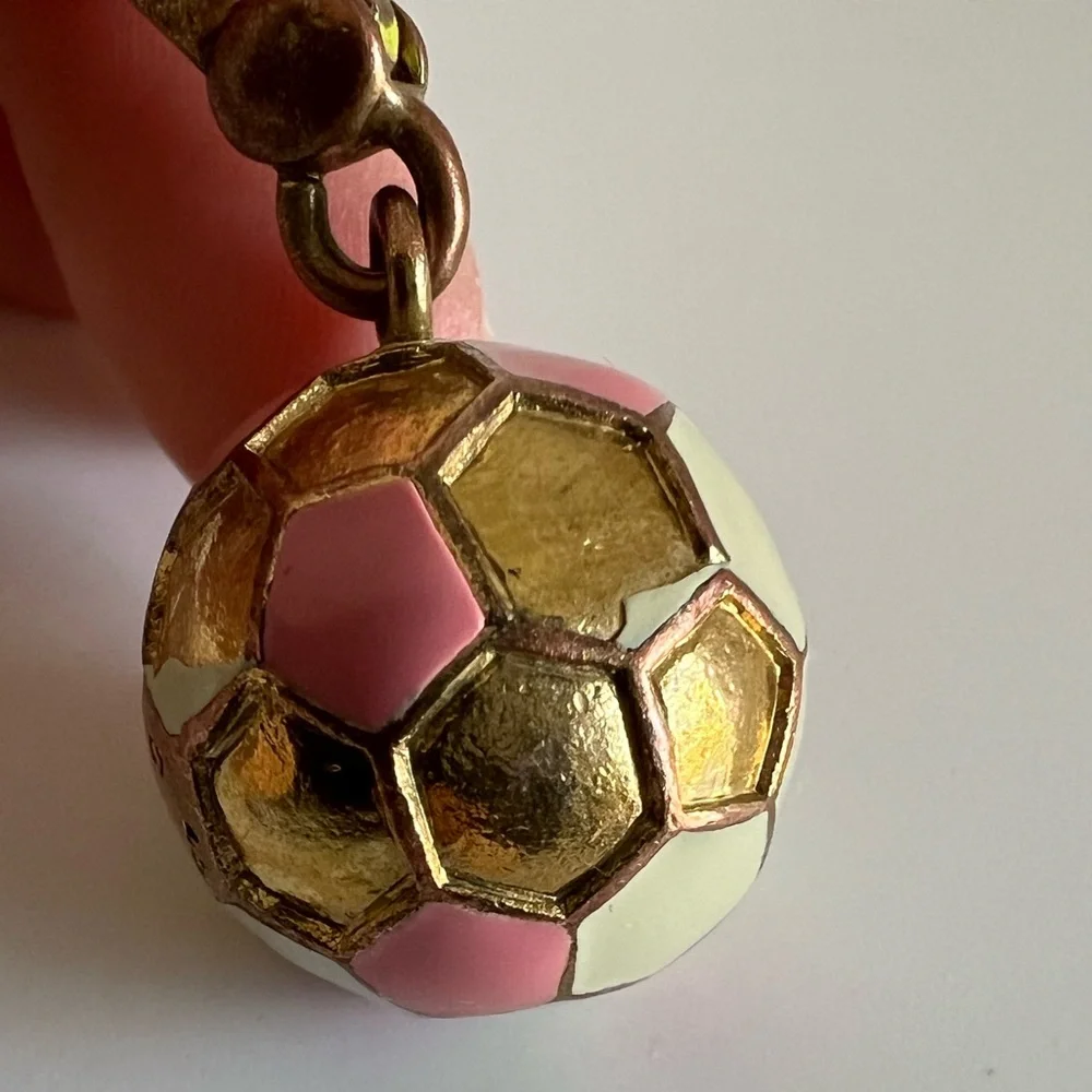 Juicy Couture Pink & Gold Soccer Charm - Picture 7 of 12